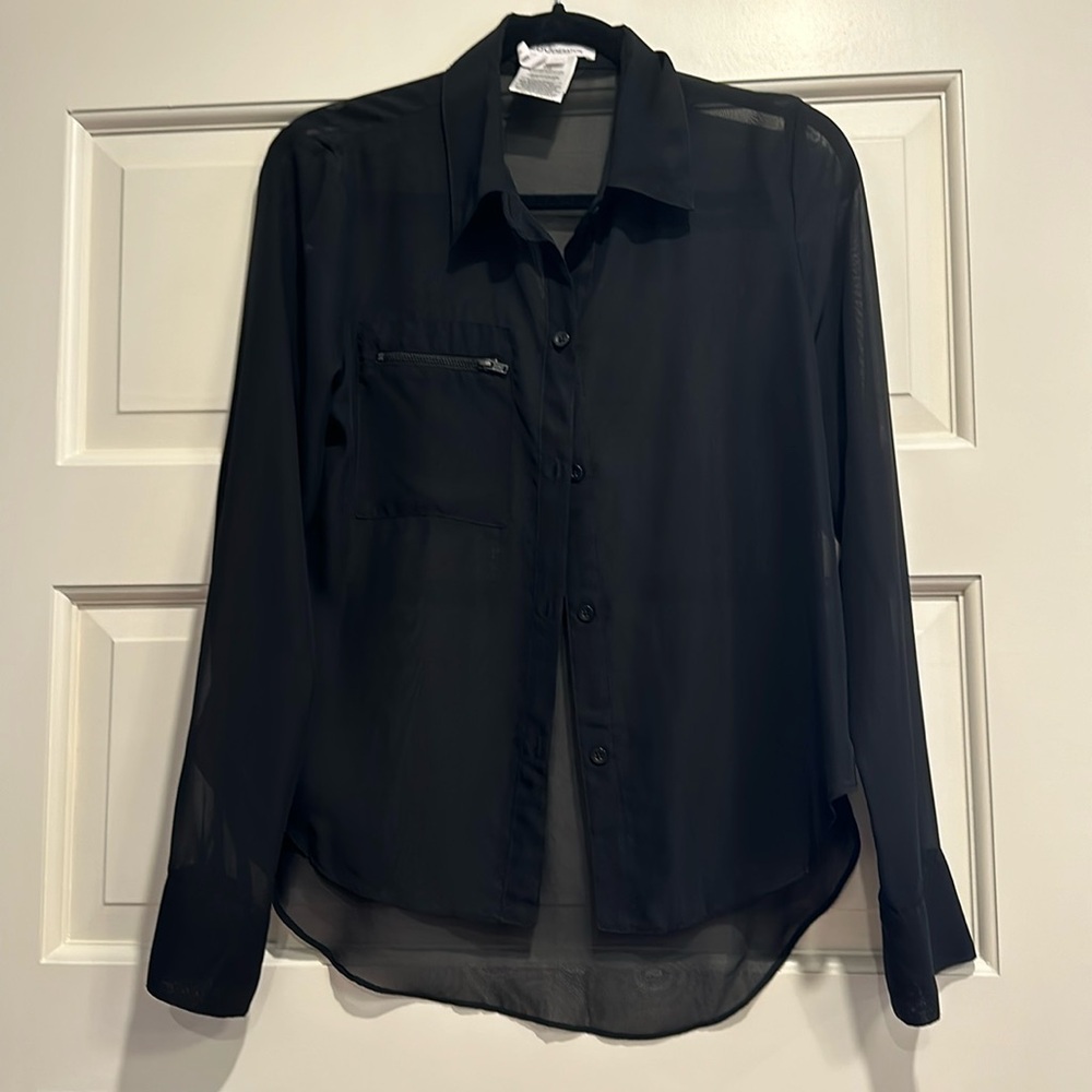 Bcbgeneration Sheer Button Down - image 1